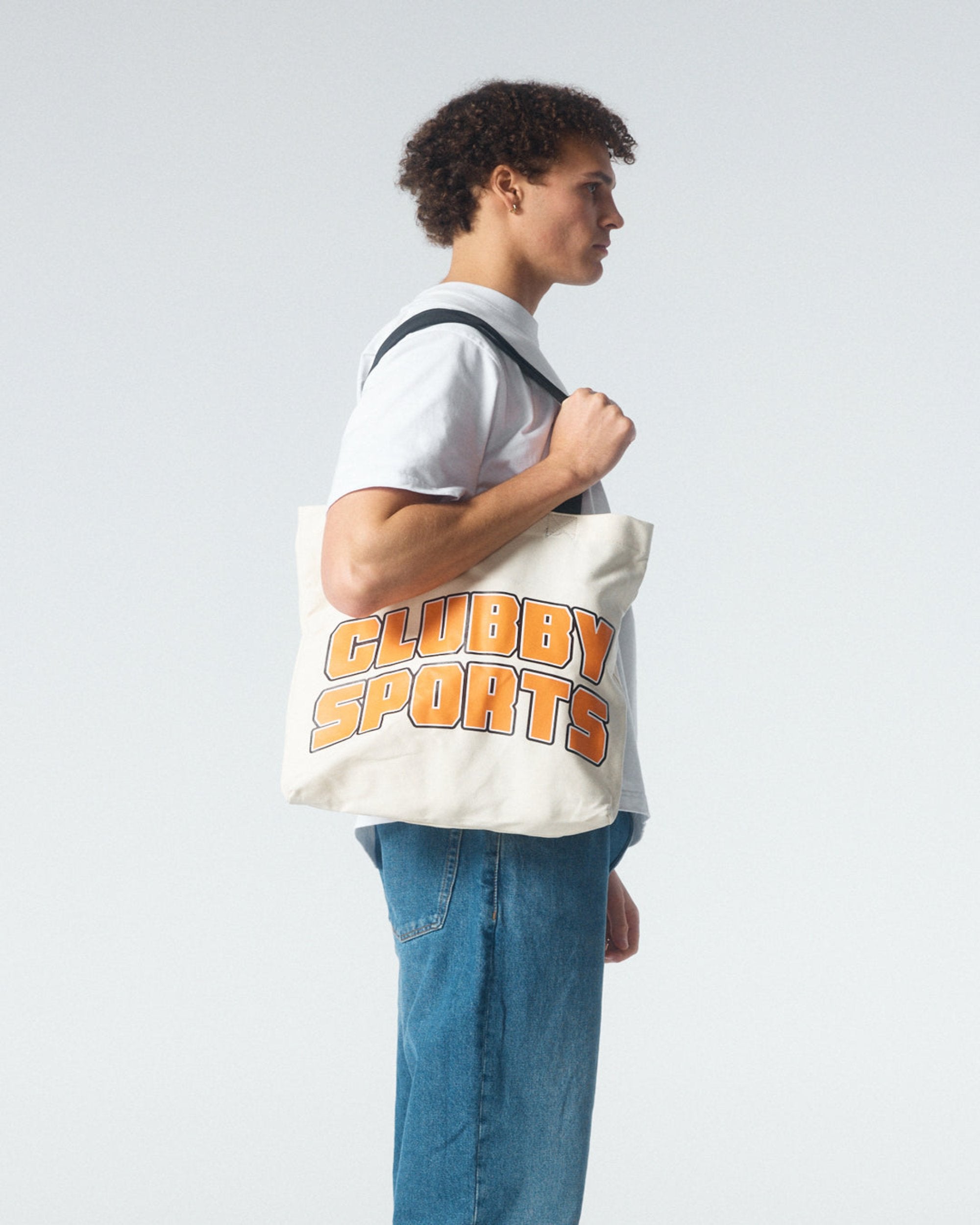 Clubby Sports Tote Bag White