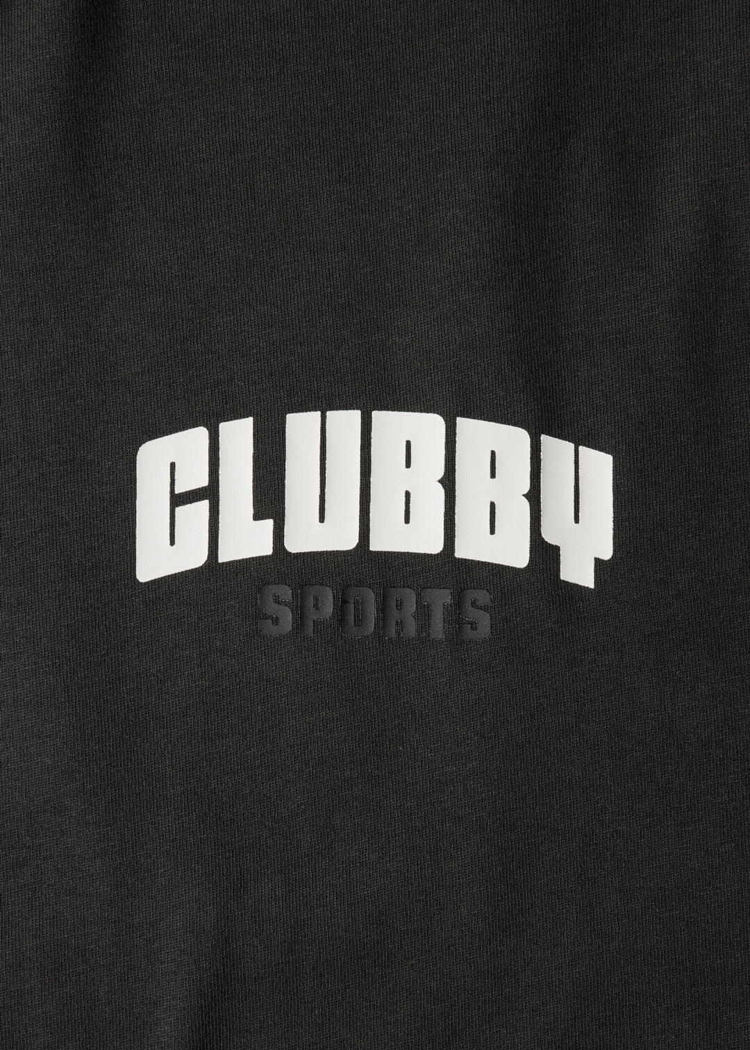 Clubby Sports T-Shirt Washed Black